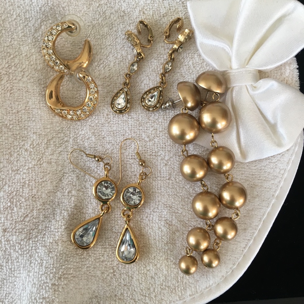 Swarovski and Napier Earrings with Free pair of Earrings